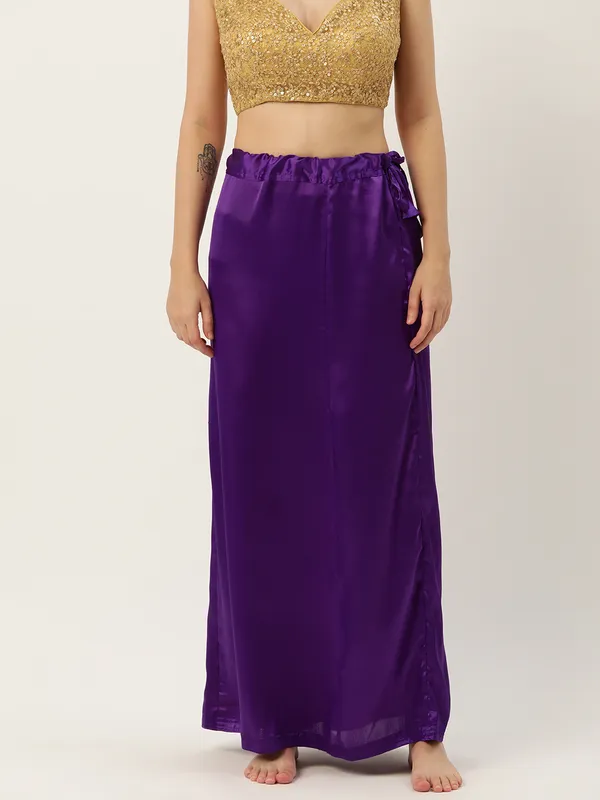 Violet_Elastane_Flared_Saree_Petticoat_For_Women