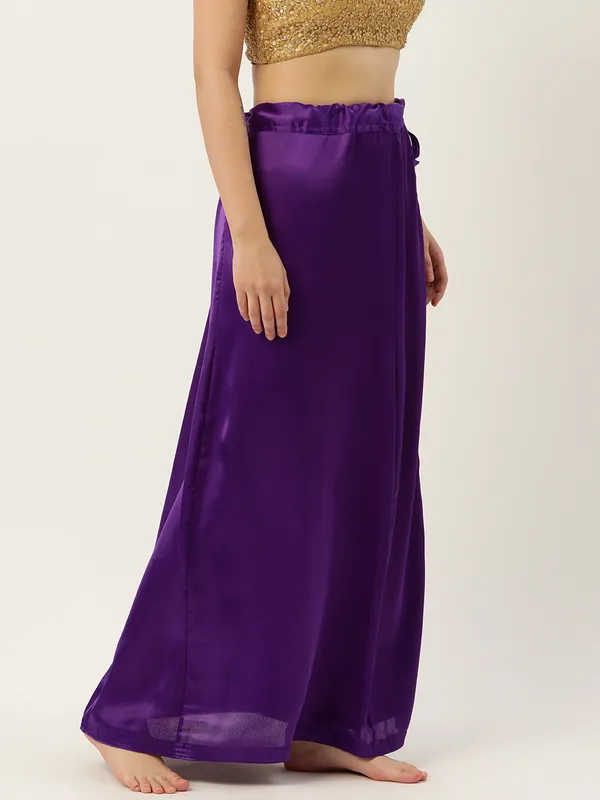 Violet_Elastane_Flared_Saree_Petticoat_For_Women