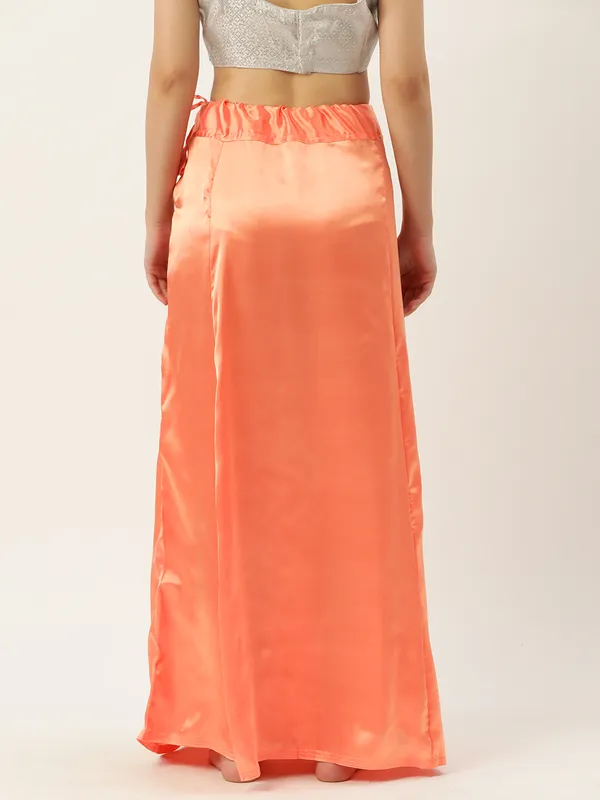 Peach_Elastane_Flared_Saree_Petticoat_For_Women