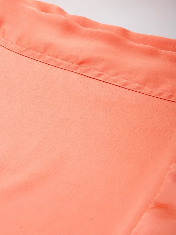 Peach_Elastane_Flared_Saree_Petticoat_For_Women