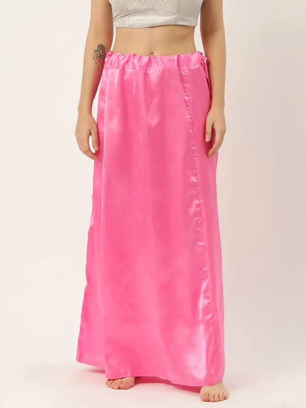 Baby_Pink_Elastane_Flared_Saree_Petticoat_For_Women