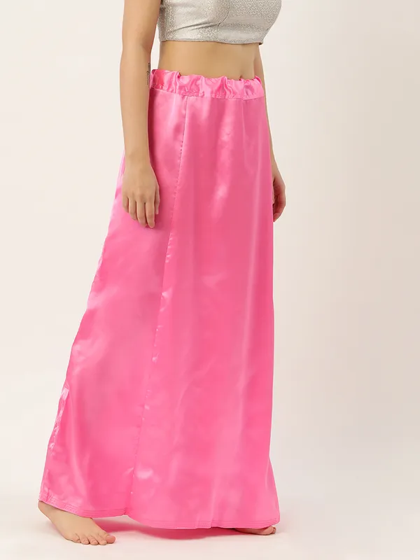Baby_Pink_Elastane_Flared_Saree_Petticoat_For_Women
