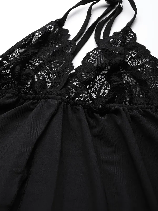 Black_Babydoll_Lingerie/Nighty_With_Thong_Panty