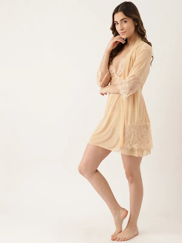 Skin_Solid_Satin_Finish_Babydoll_With_Robe_&_Thong