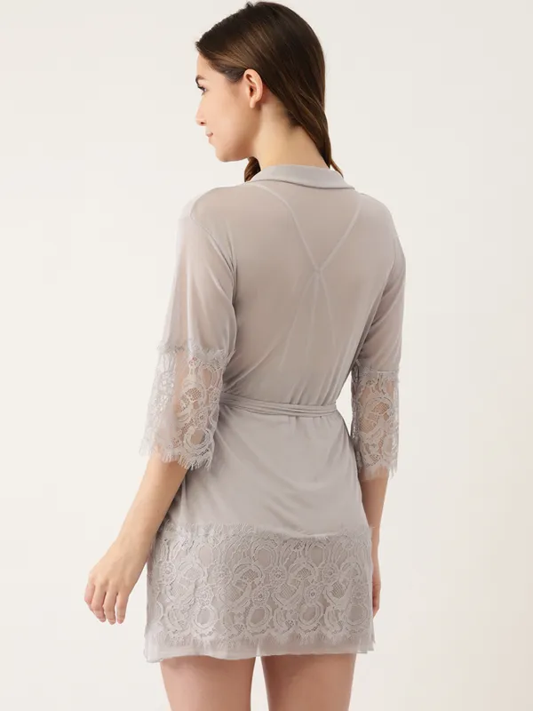 Grey_Solid_Satin_Finish_Babydoll_With_Robe_&_Thong