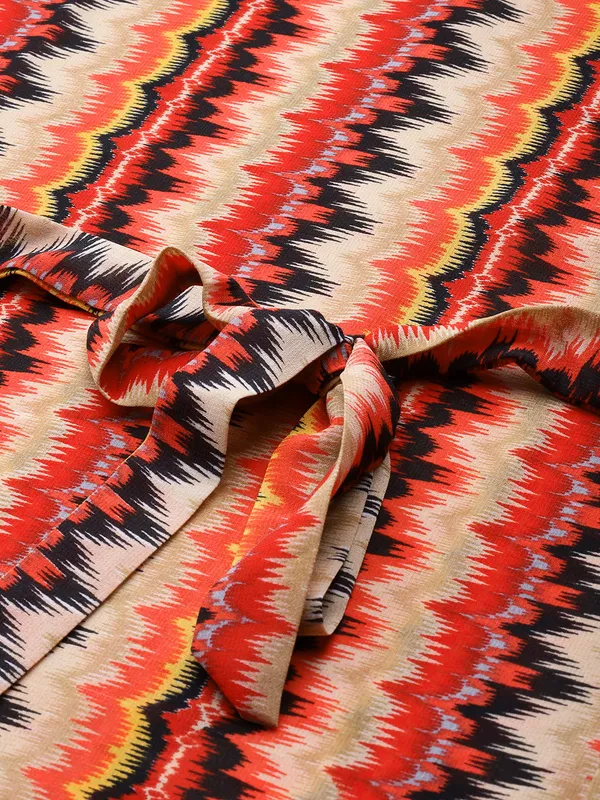 Red_Printed_Kaftan_Nighty/_Nightwear_For_Women