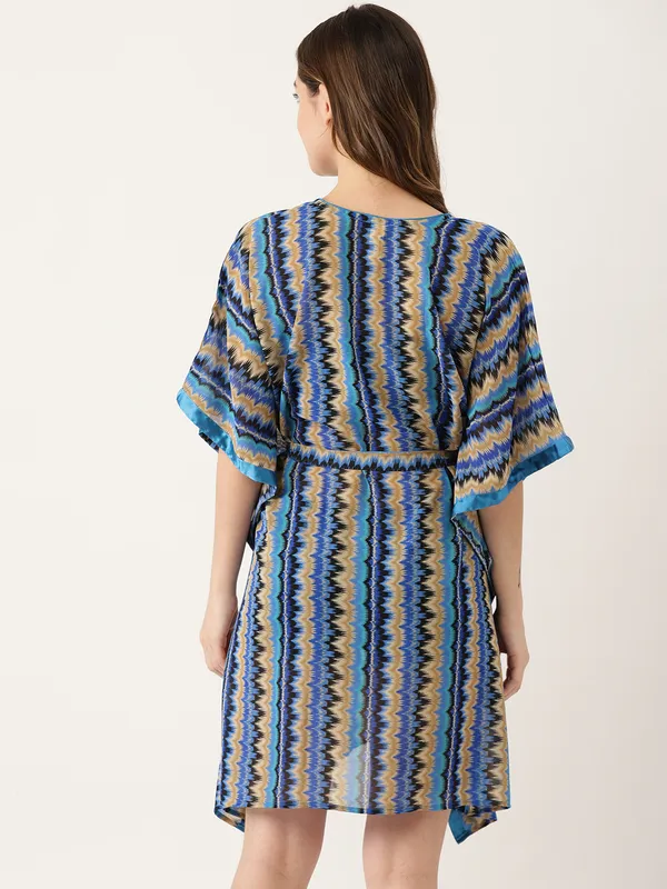 Blue_Printed_Kaftan_Nighty/_Nightwear_For_Women