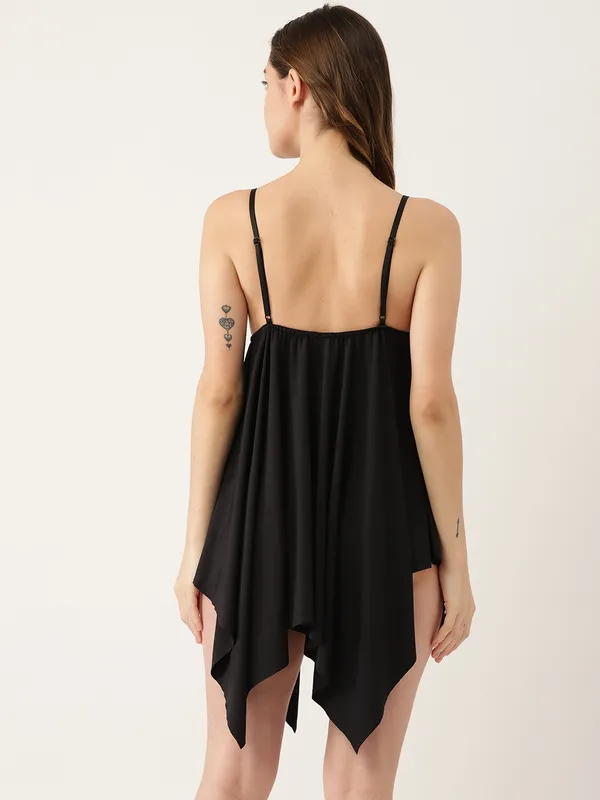 Black_Babydoll_Lingerie/Nighty_With_Thong_Panty