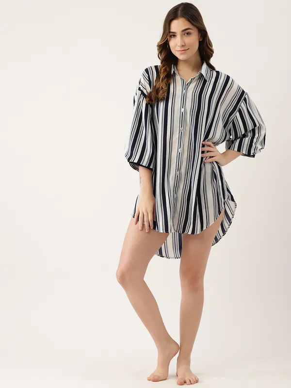 Blue_Nightwear_Sleepshirt/_Nighty_For_Women