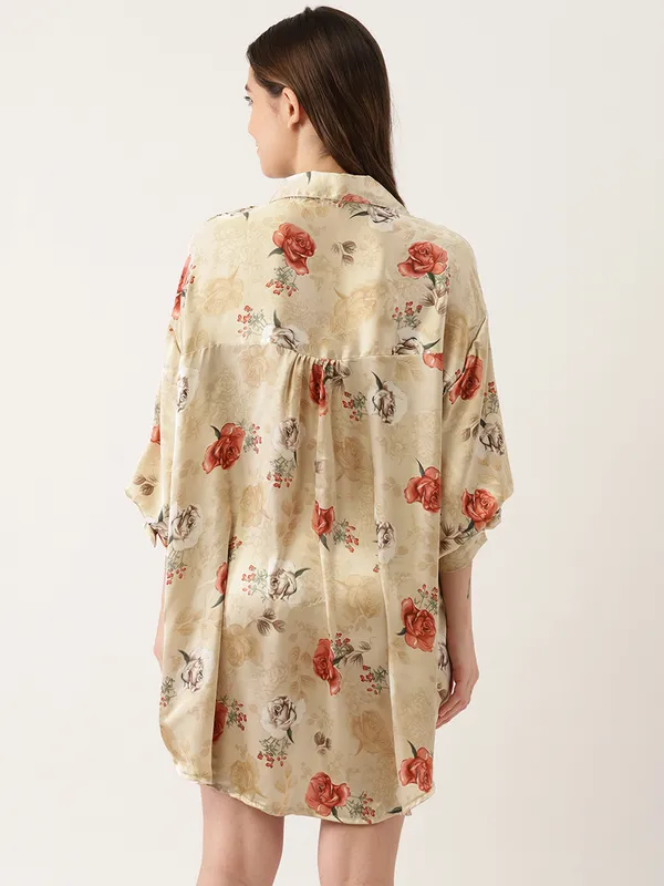 Peach_Nightwear_Sleepshirt/_Nighty_For_Women