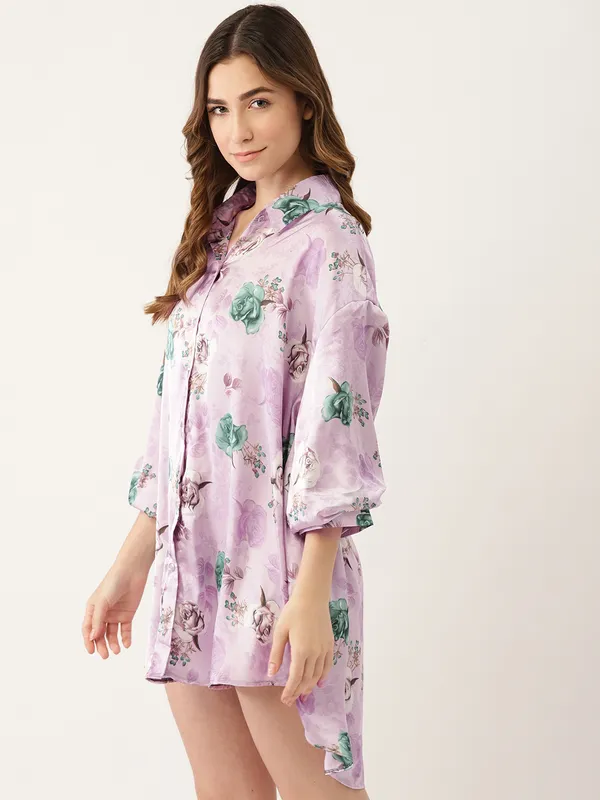 Purple_Nightwear_Sleepshirt/_Nighty_For_Women