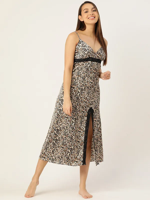 Brown_Cheetah_Print_Satin_Nightwear/_Nighty_For_Women