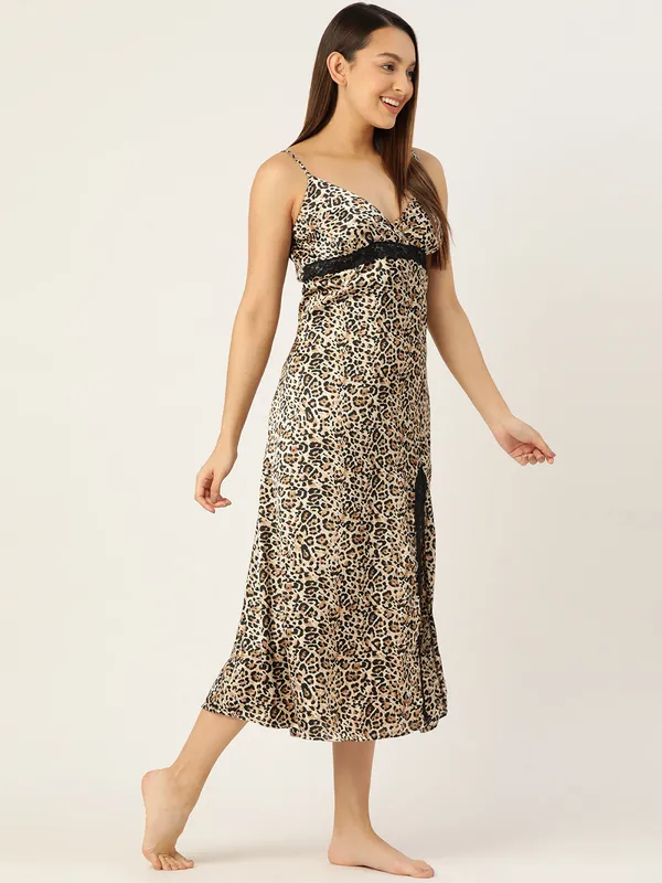 Brown_Cheetah_Print_Satin_Nightwear/_Nighty_For_Women