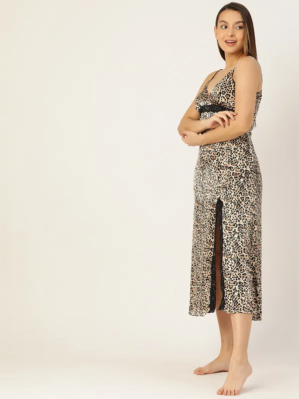 Brown_Cheetah_Print_Satin_Nightwear/_Nighty_For_Women