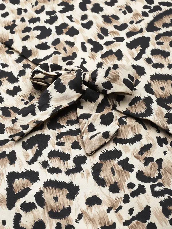 Brown_Printed_Kaftan_Nighty/_Nightwear_For_Women