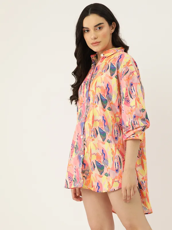 Peach_Babydoll_Sleepshirt/_Nighty_For_Women