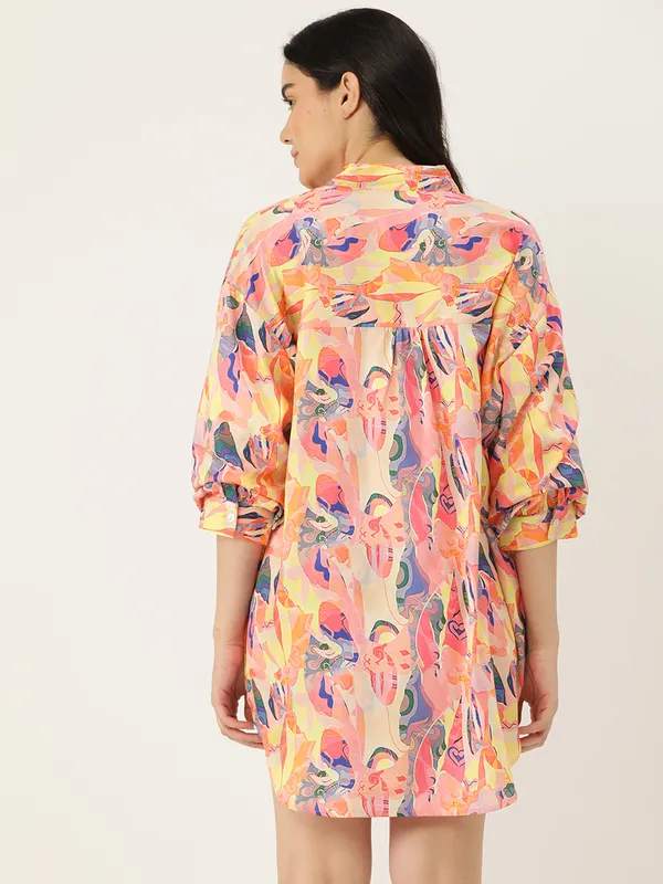 Peach_Babydoll_Sleepshirt/_Nighty_For_Women