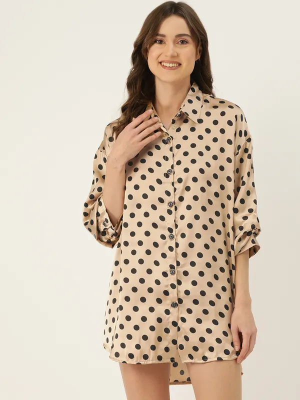 Golden_Babydoll_Sleepshirt/_Nighty_For_Women