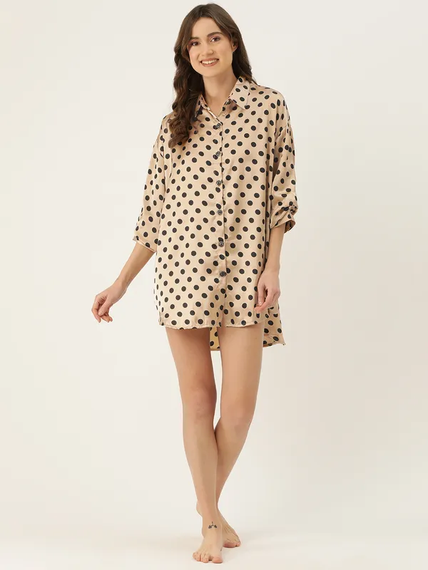Golden_Babydoll_Sleepshirt/_Nighty_For_Women