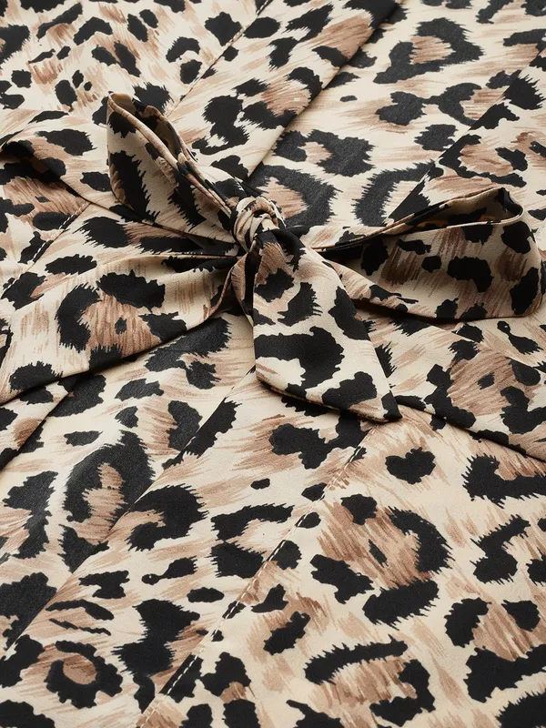 Brown_Satin_Silk_Camisole_Robe_Set/_Loungewear_Set