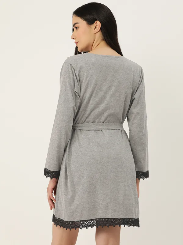 Grey_Babydoll_Nightwear/_Nighty_Robe_Set