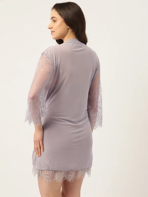 Grey_Full_Lace_Babydoll_Lingerie/Nighty_With_Robe_&_Thong