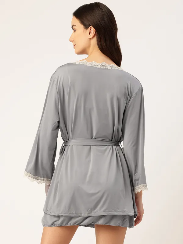 Grey_Luxurious_Icy_Satin_Babydoll_Nightwear_Robe_Set