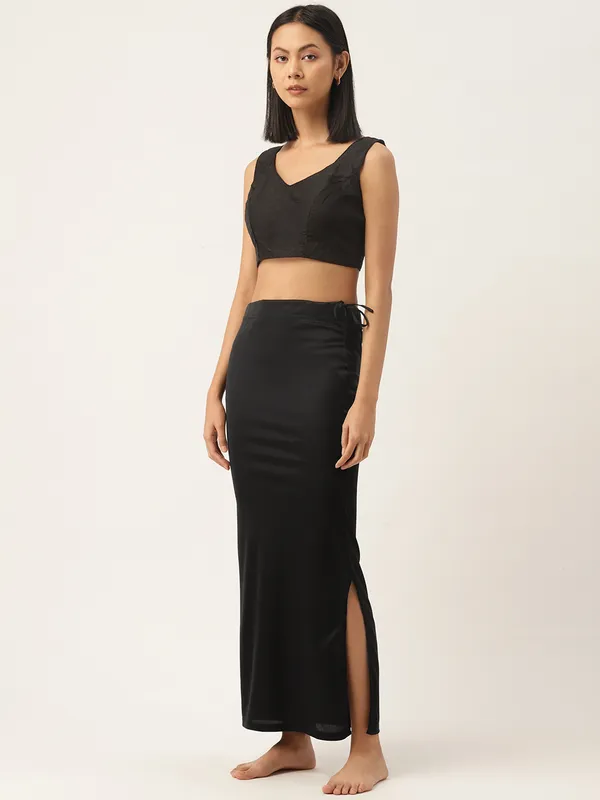 Black_Solid_Saree_Shapewear_For_Women
