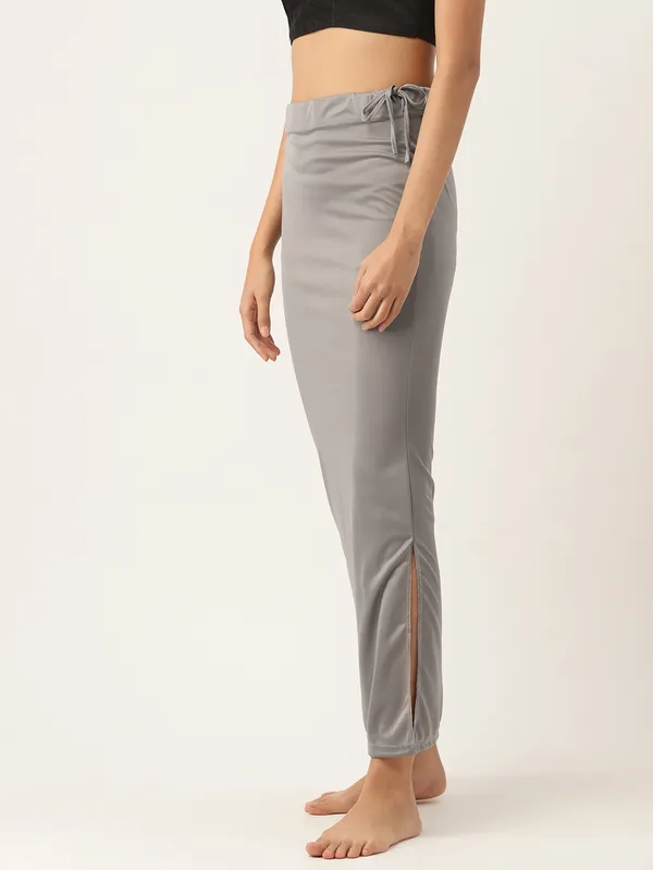 Charcoal_Grey_Solid_Saree_Shapewear_For_Women