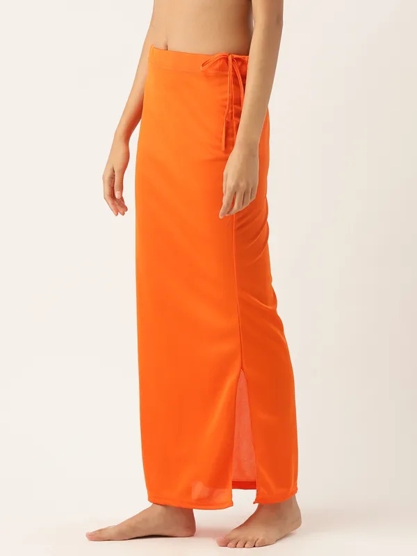 Orange_Solid_Saree_Shapewear_For_Women