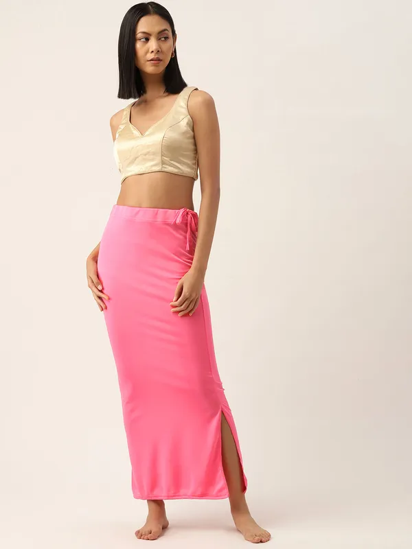 Pink_Solid_Saree_Shapewear_For_Women