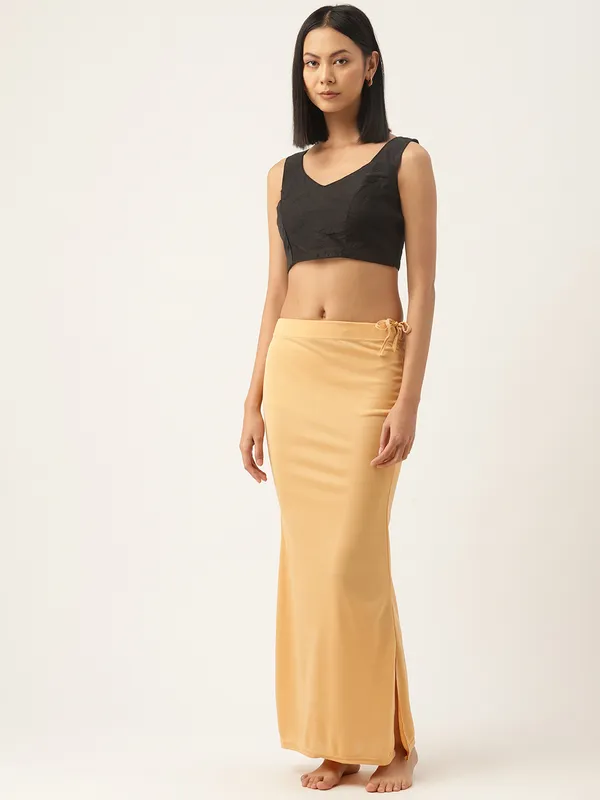 Beige_Solid_Saree_Shapewear_For_Women