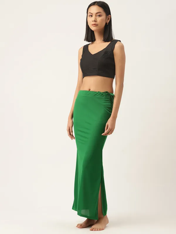 Green_Solid_Saree_Shapewear_For_Women
