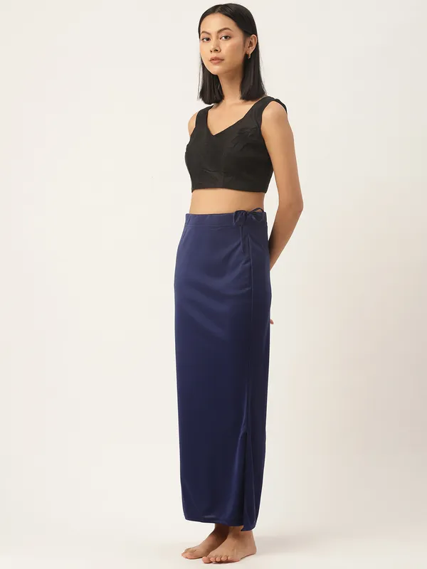 Navy_Blue_Solid_Saree_Shapewear_For_Women