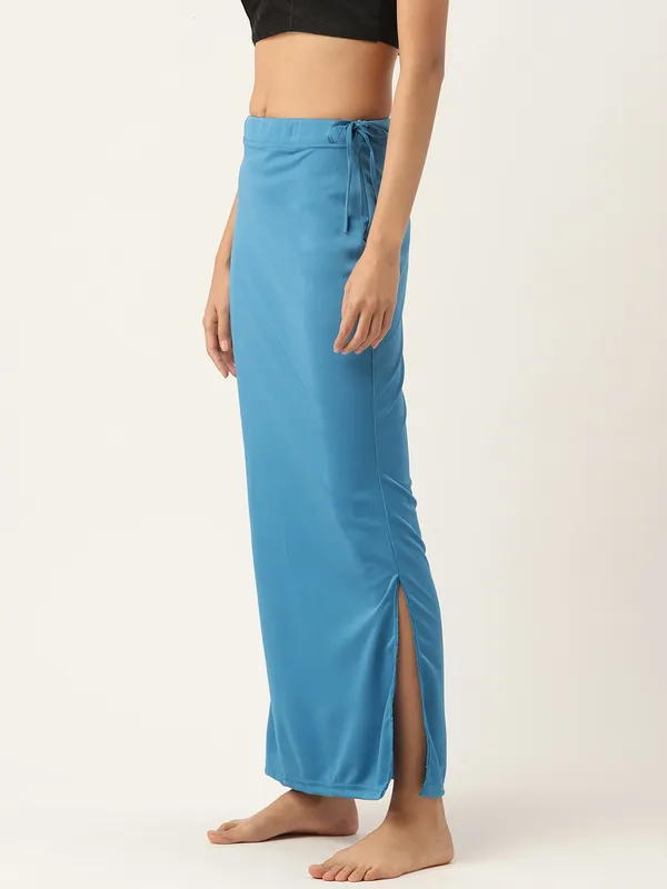 Sky_Blue_Solid_Saree_Shapewear_For_Women