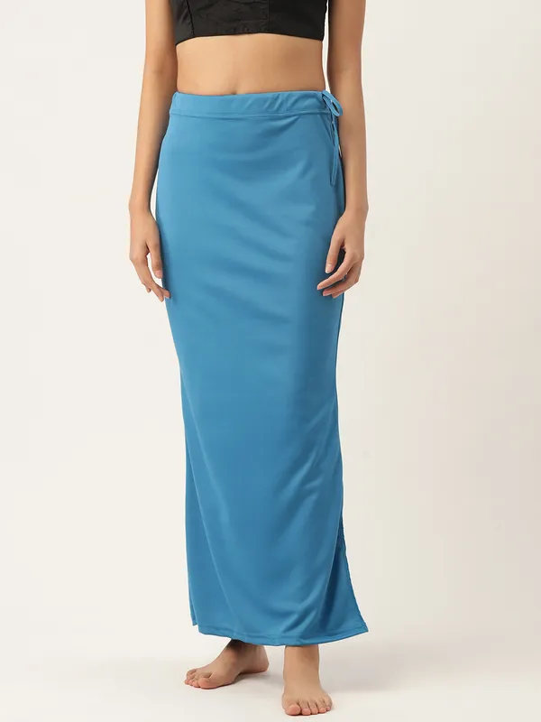 Sky_Blue_Solid_Saree_Shapewear_For_Women
