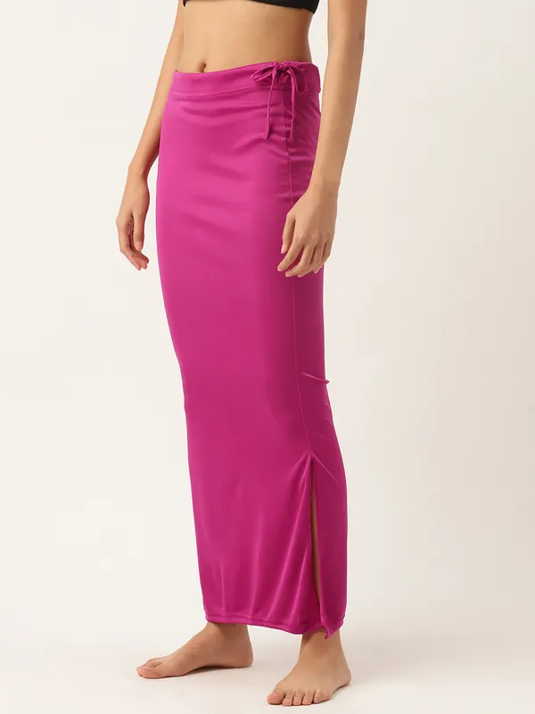 Magenta_Solid_Saree_Shapewear_For_Women