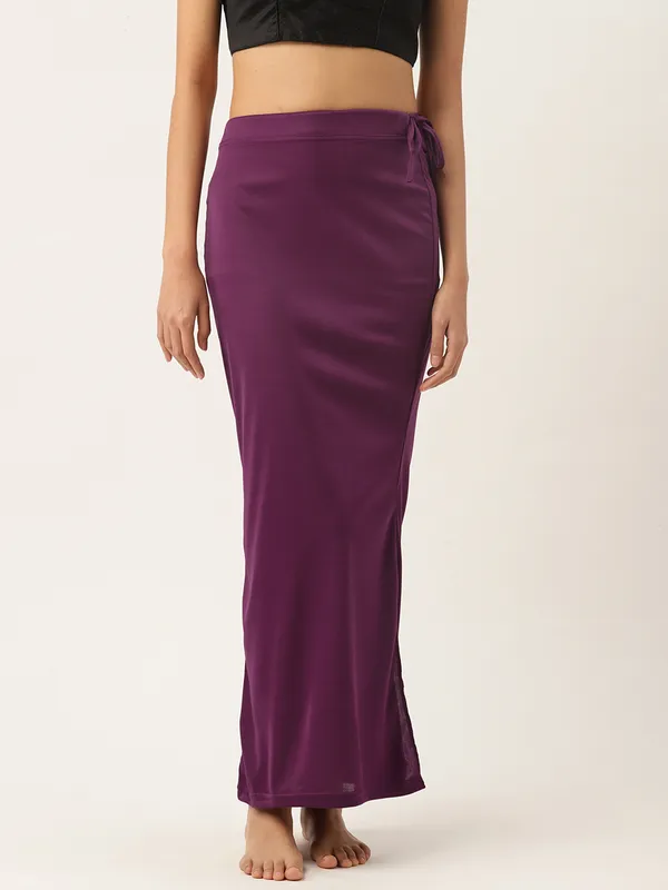 Purple_Solid_Saree_Shapewear_For_Women