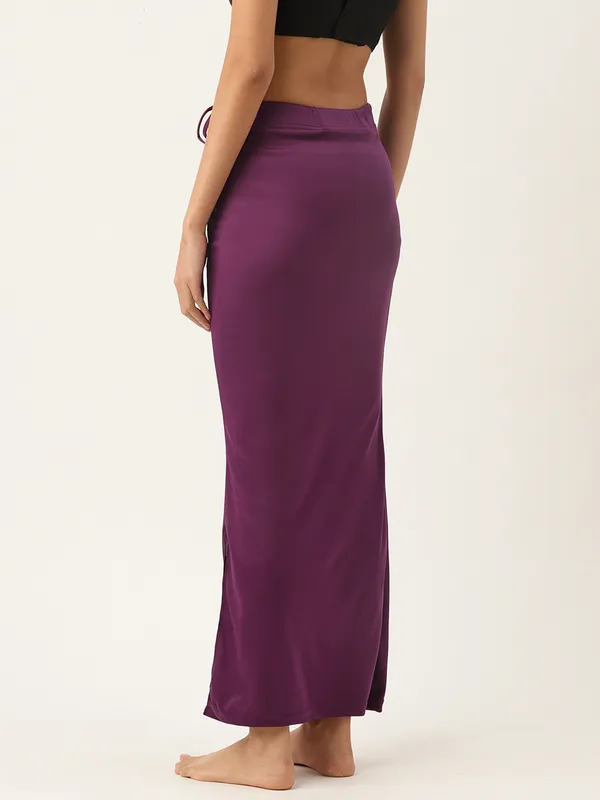 Purple_Solid_Saree_Shapewear_For_Women