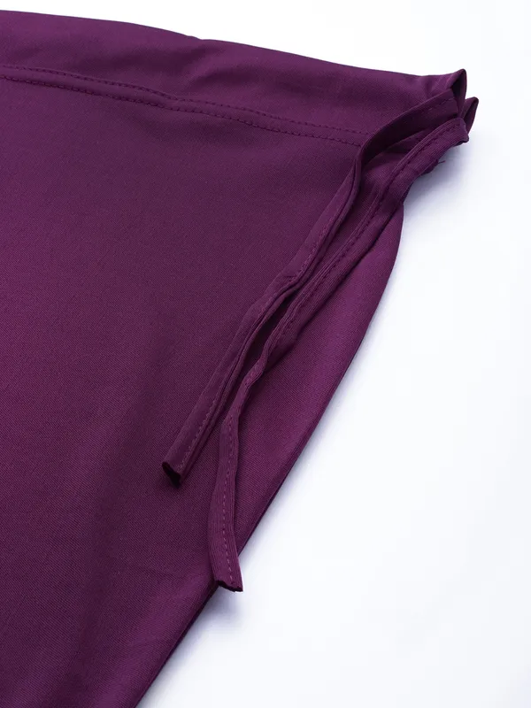 Purple_Solid_Saree_Shapewear_For_Women
