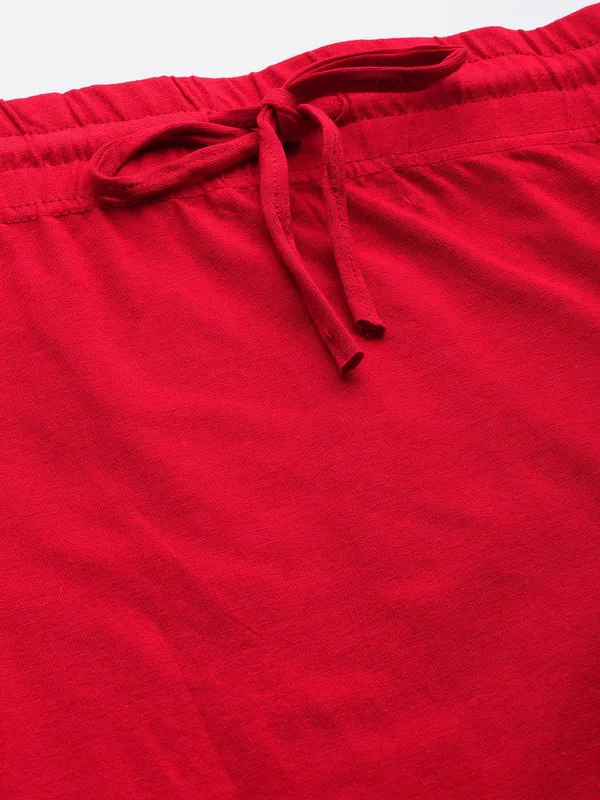Red_Solid_Knitted_Saree_Shapewear_For_Women