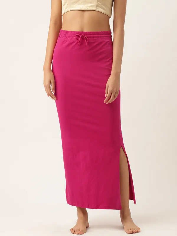 Rose_Solid_Knitted_Saree_Shapewear_For_Women