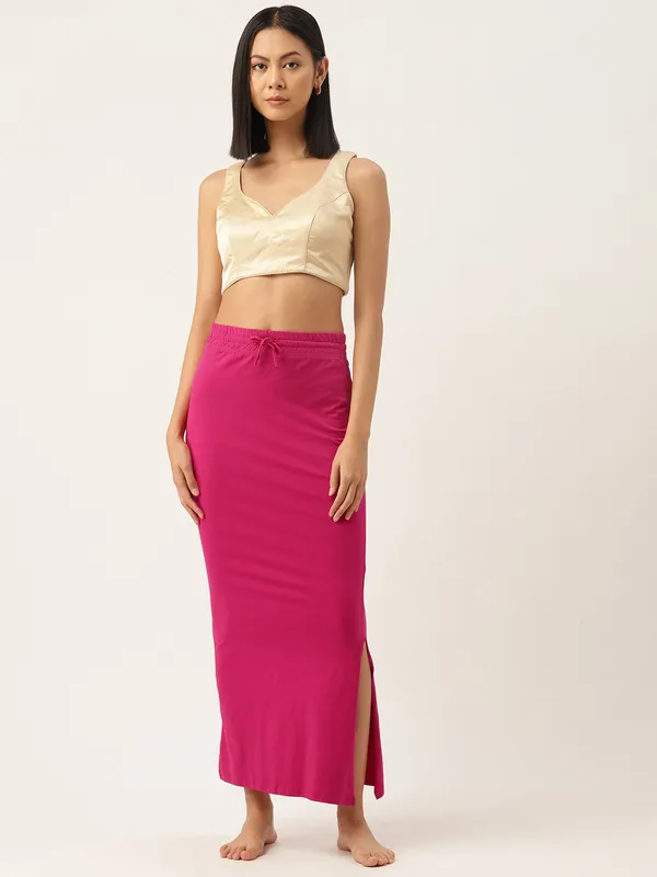 Rose_Solid_Knitted_Saree_Shapewear_For_Women