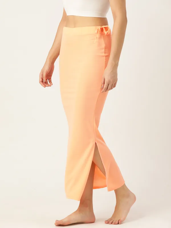 Deep_Peach_Solid_Saree_Shapewear_For_Women