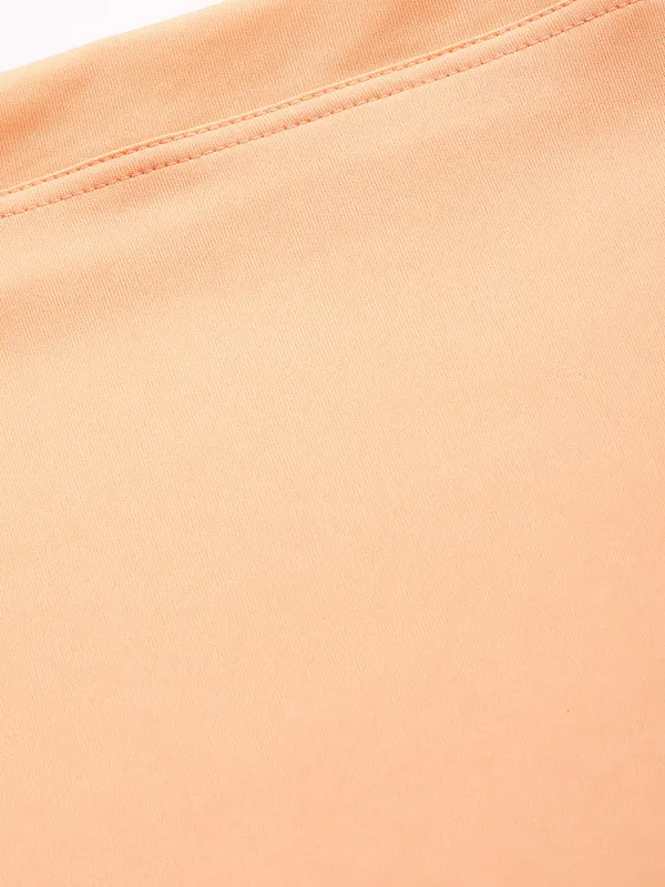 Deep_Peach_Solid_Saree_Shapewear_For_Women