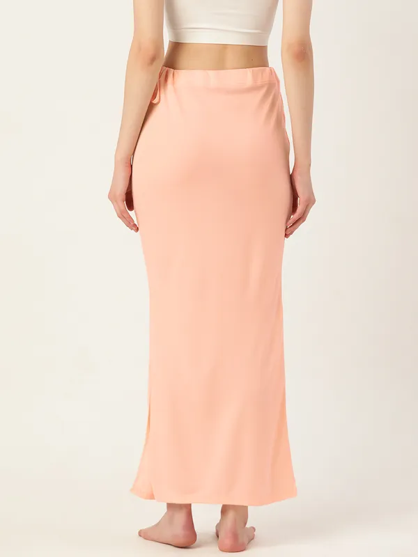 Peach_Puff_Solid_Saree_Shapewear_For_Women