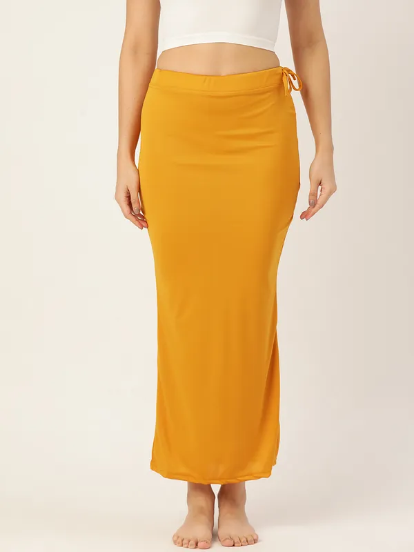 Tumeric_Shade_Solid_Saree_Shapewear_For_Women