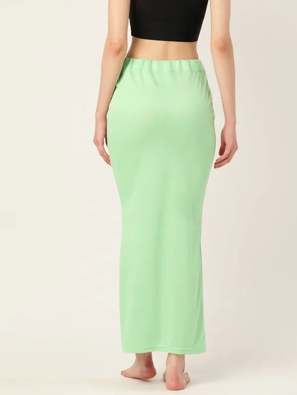 Pista_Green_Solid_Saree_Shapewear_For_Women