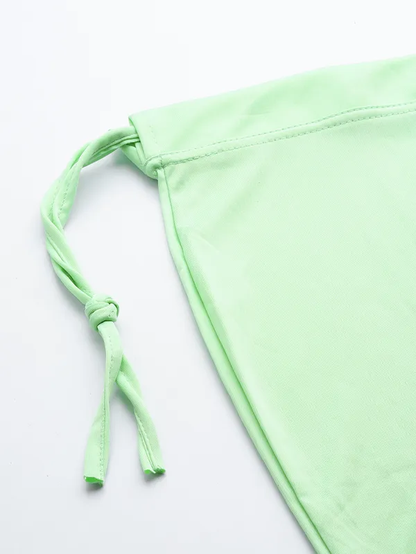 Pista_Green_Solid_Saree_Shapewear_For_Women