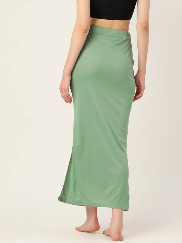 Green_Puff_Solid_Saree_Shapewear_For_Women